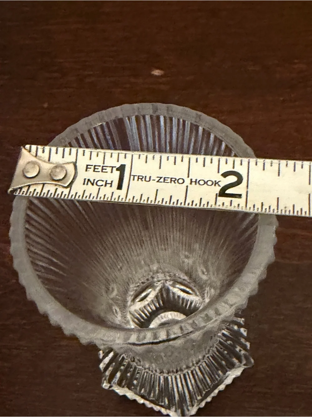Vtg Fostoria Melissa Ribbed Bud Vase 4.75